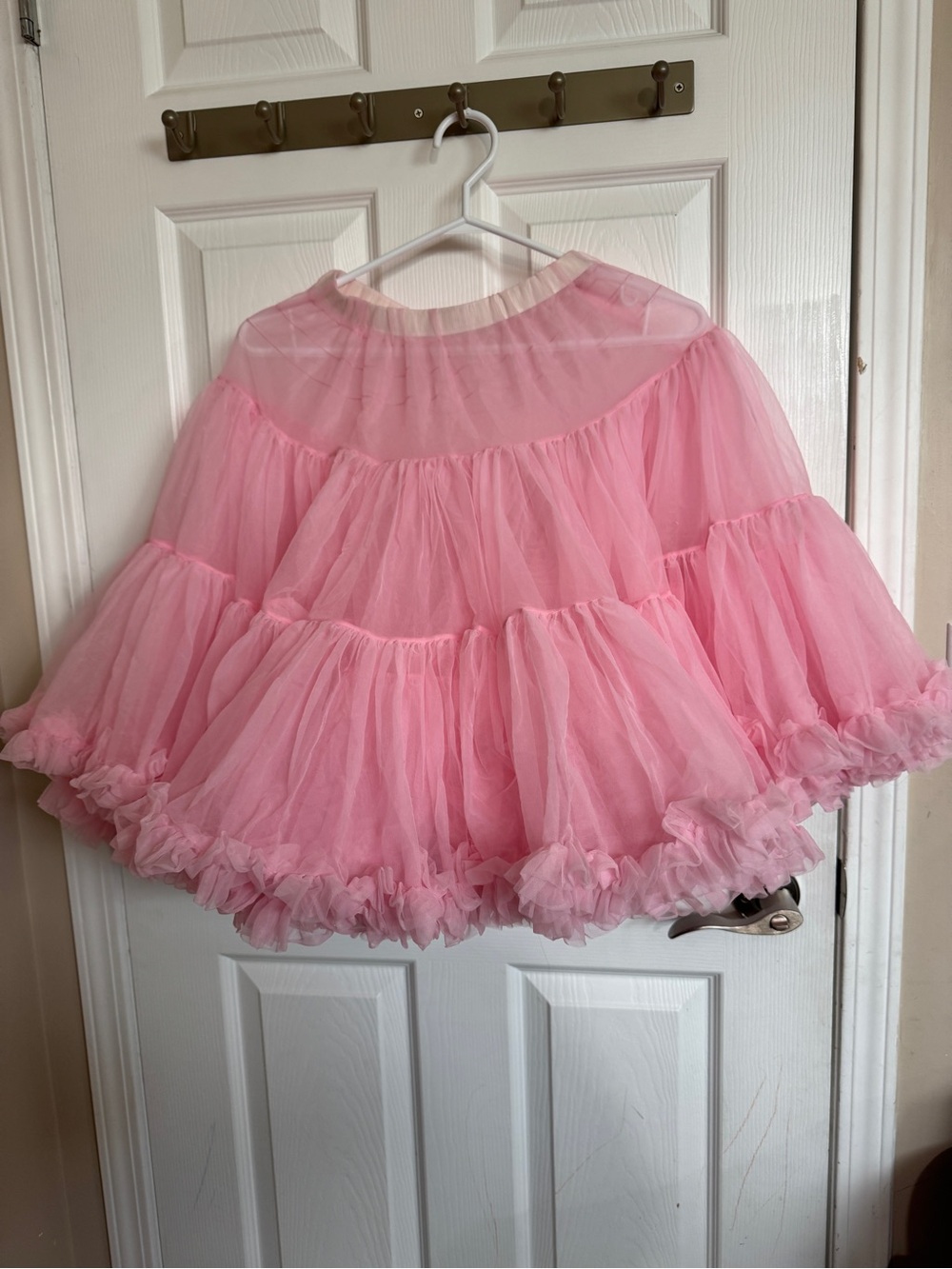Partners Please! Malco Modes Tutu Skirt Pink Tiered Tulle Skirt Size S